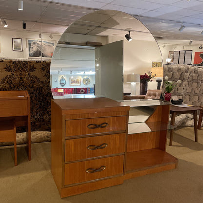 MC Vanity w 3 Drawers & Circle Mirror C VANITIES
