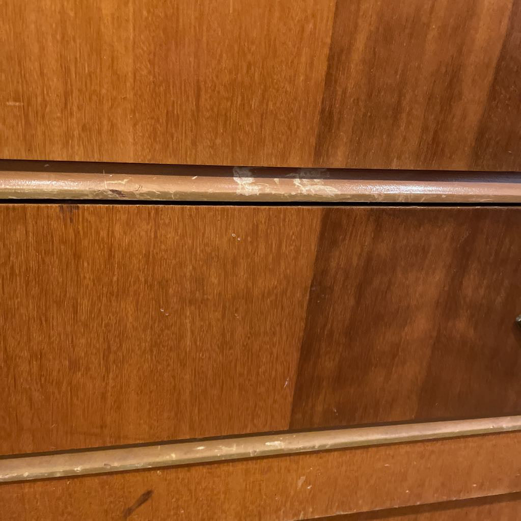 MC 5 Drawer Highboy w Brass Pulls