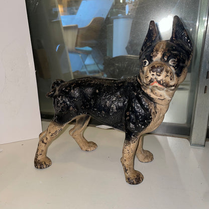 Vintage Cast Iron Boston Terrier