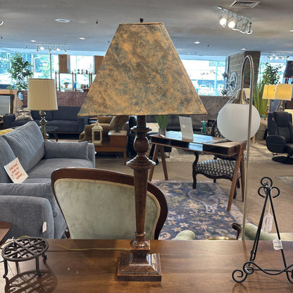 Faux Stone Metal Table Lamp