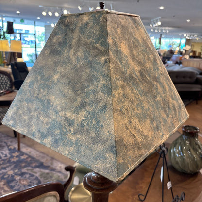 Faux Stone Metal Table Lamp