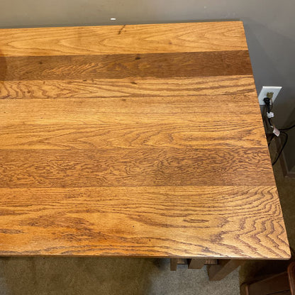 Vintage Oak Arts and Crafts Style One Drawer Desk C DESKS