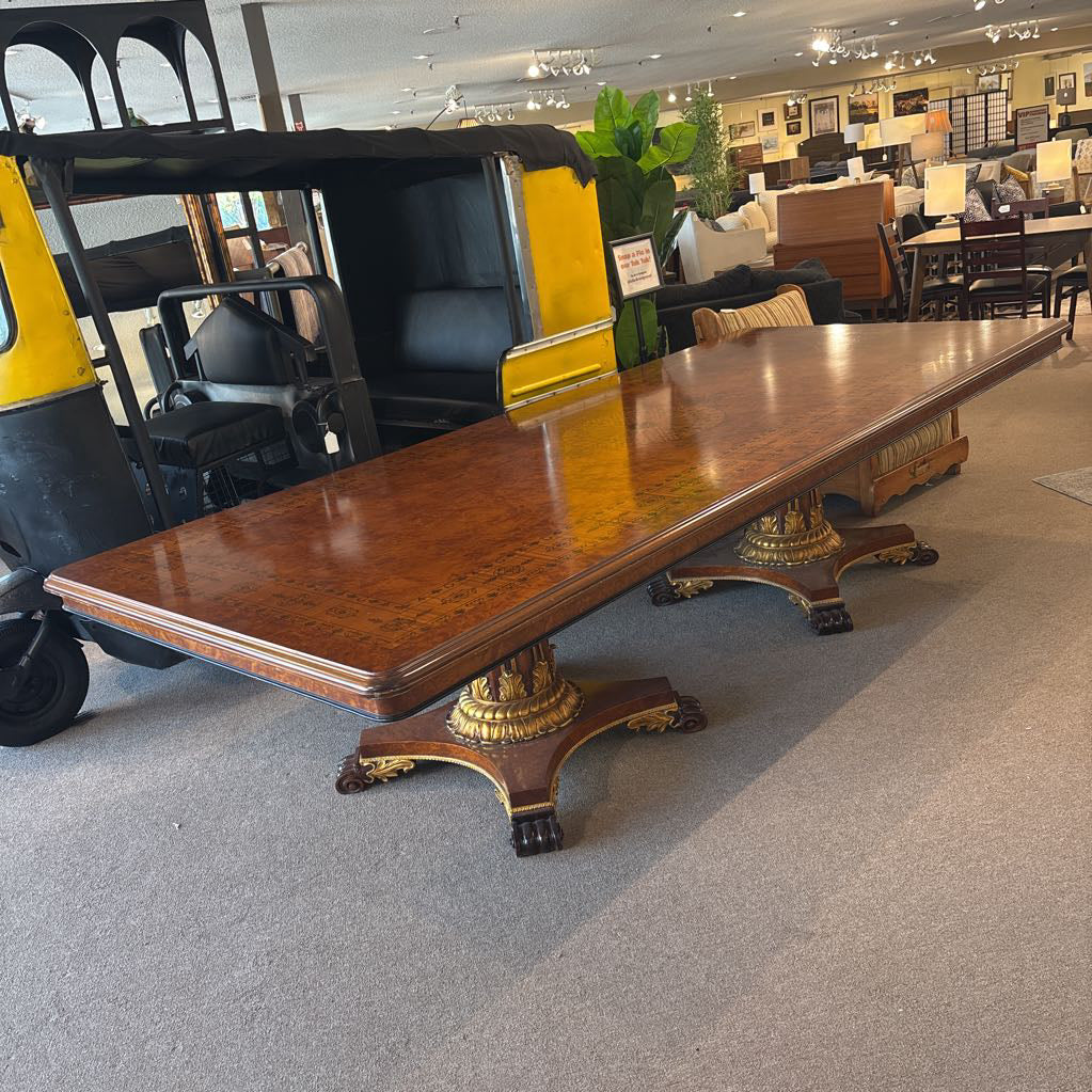 Large Regency Style Ornate Dining Table C DINING TABLES