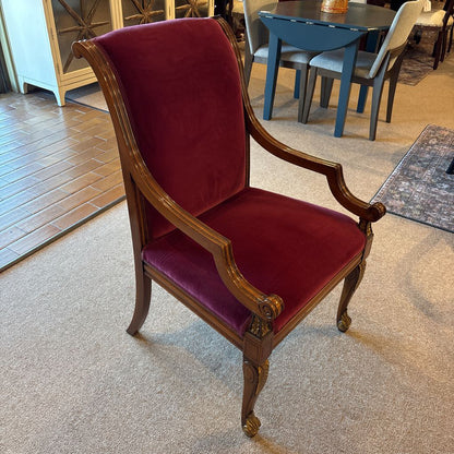 (SET OF 10) Red Velvet Dining Chair C DINING CHAIRS