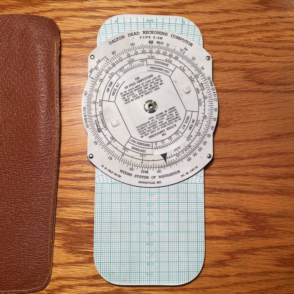 Dalton Dead Reckoning Computer in Storage Sleeve