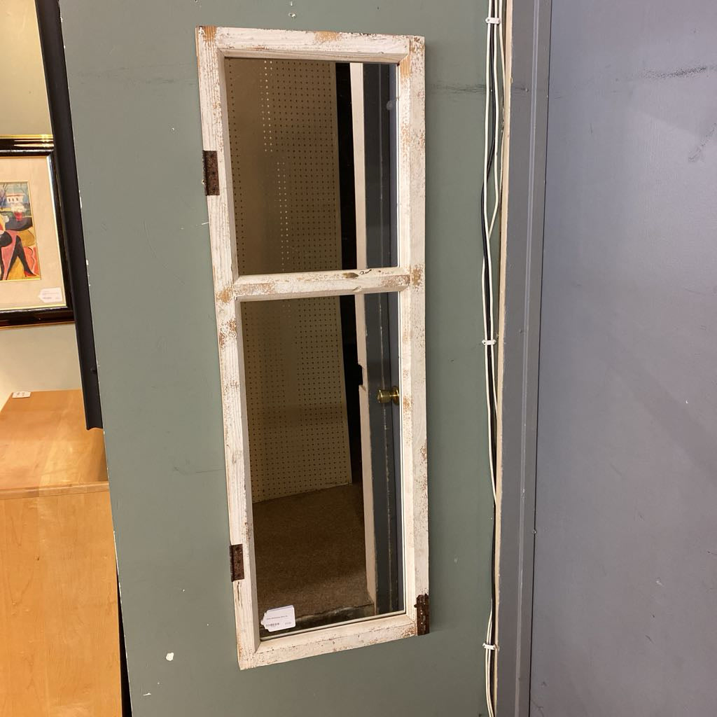 White Windowpane Mirror C MIRRORS