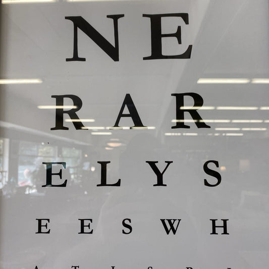 Eye Exam Chart Art Print ART