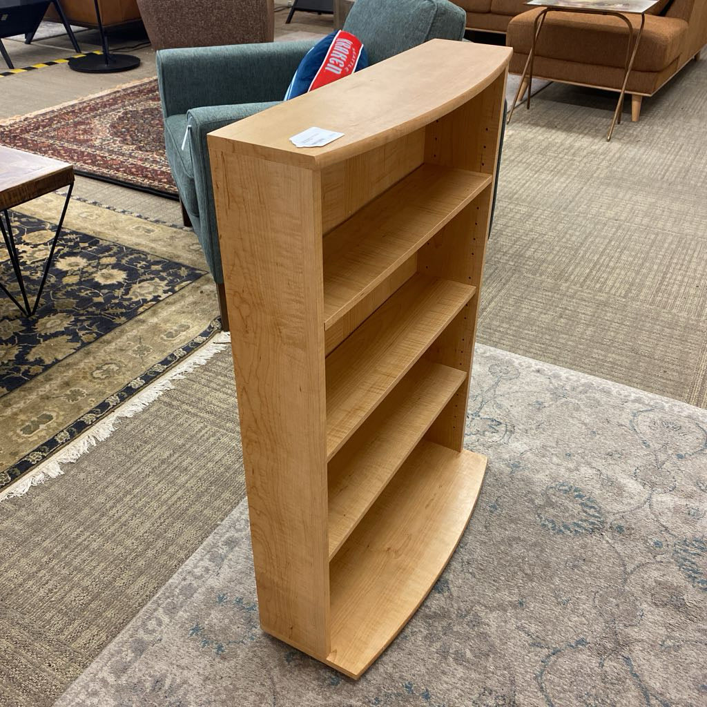 Small Modern 4 Tier Blond Bookshelf C BOOKSHELVES