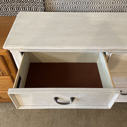 Liberty Furniture 6 Drawer White Textured Lowboy Dresser