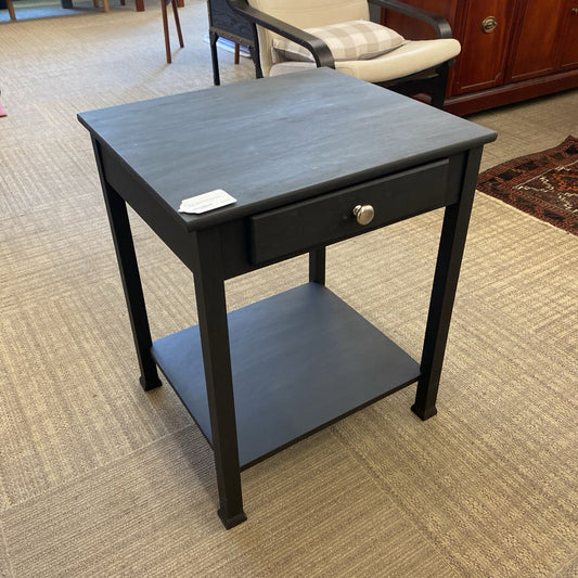 Paint It Black Silver Knob Side Table C SIDE TABLES