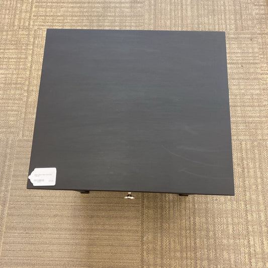 Paint It Black Silver Knob Side Table C SIDE TABLES