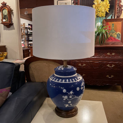 Blue & White Ginger Jar Lamp SIGNED LAMPS