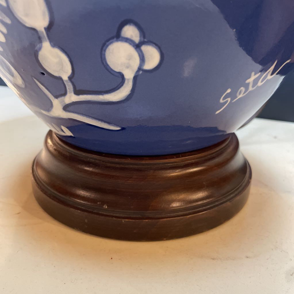 Blue & White Ginger Jar Lamp SIGNED LAMPS