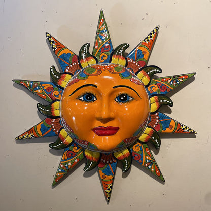 Mexican Colorful Ceramic Sun