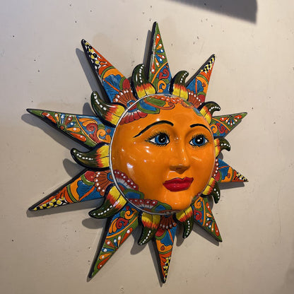 Mexican Colorful Ceramic Sun