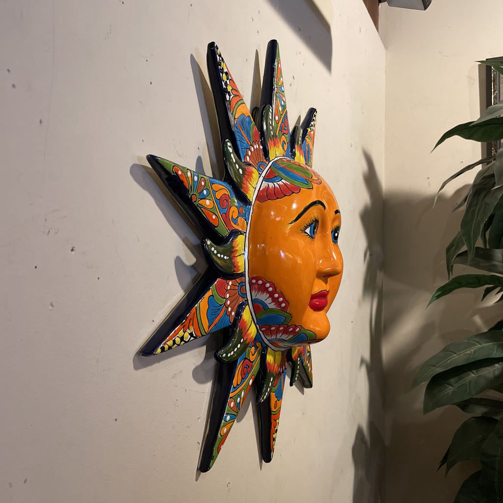 Mexican Colorful Ceramic Sun