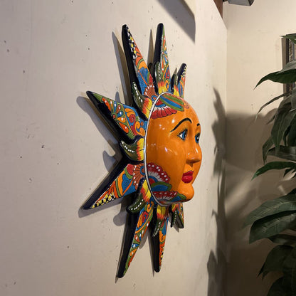 Mexican Colorful Ceramic Sun