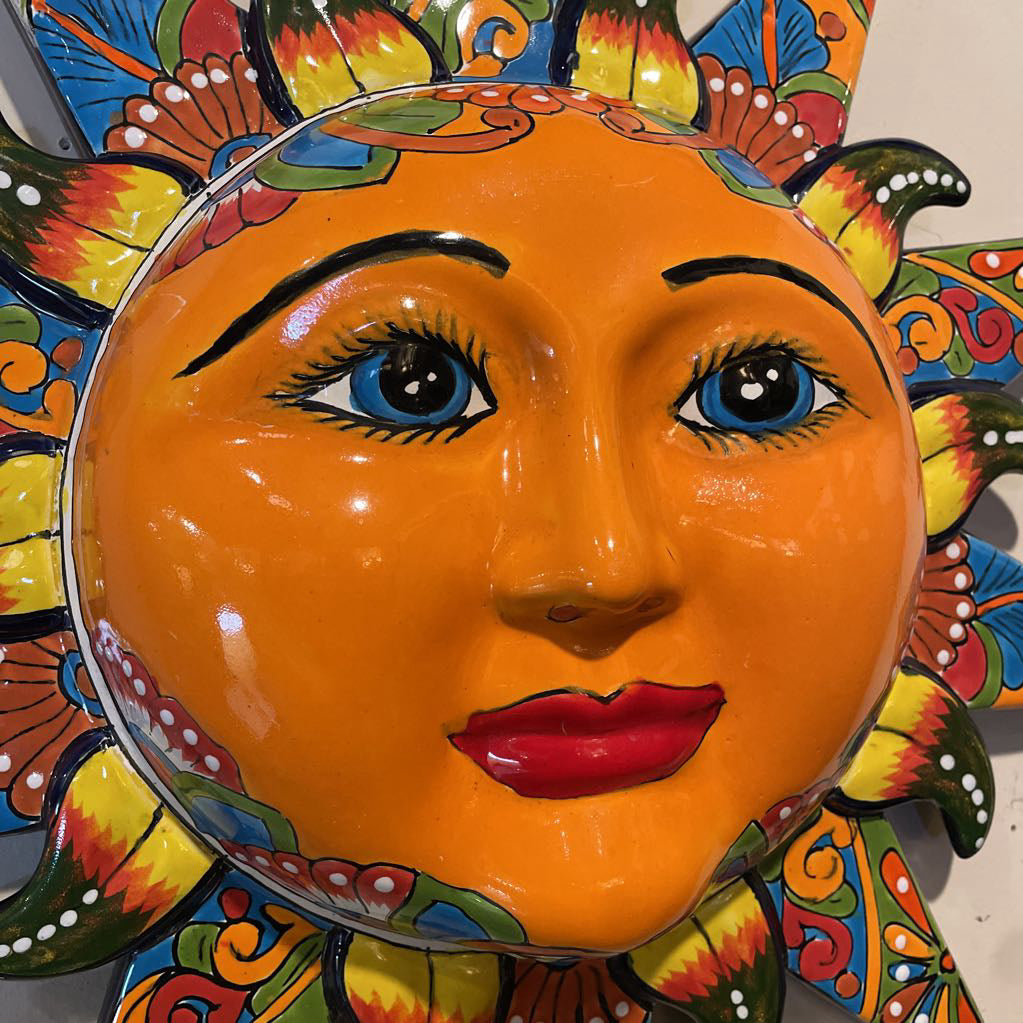 Mexican Colorful Ceramic Sun