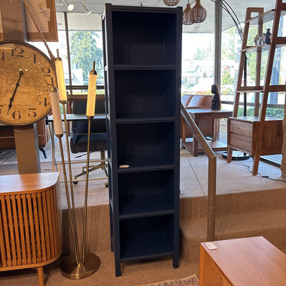 Crate & Barrel Blue Bookcase