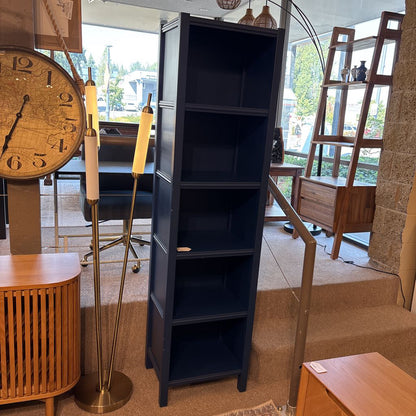 Crate & Barrel Blue Bookcase