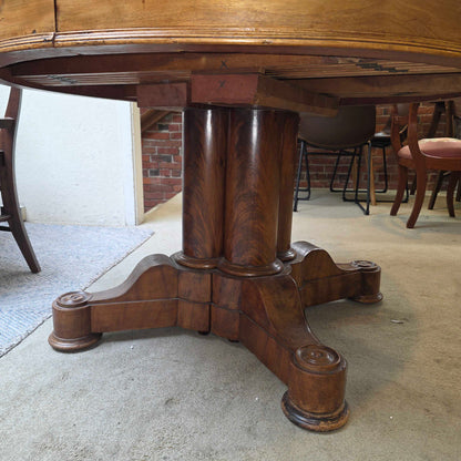 Victorian Mahogany Round Dining Table C DINING TABLES
