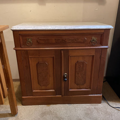 Marble Top Victorian 2 Door Cabinet C SIDEBOARDS