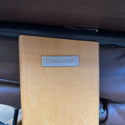 Palliser Brown Leather Recliner W/ Ottoman