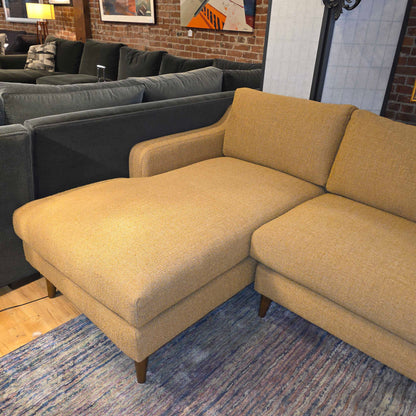 Donna Ochre LAF Chaise Sectional