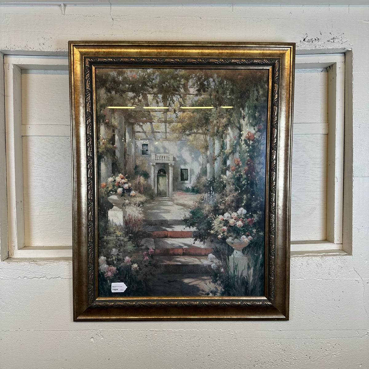 Manor Garden Print /w Ornate Frame ART