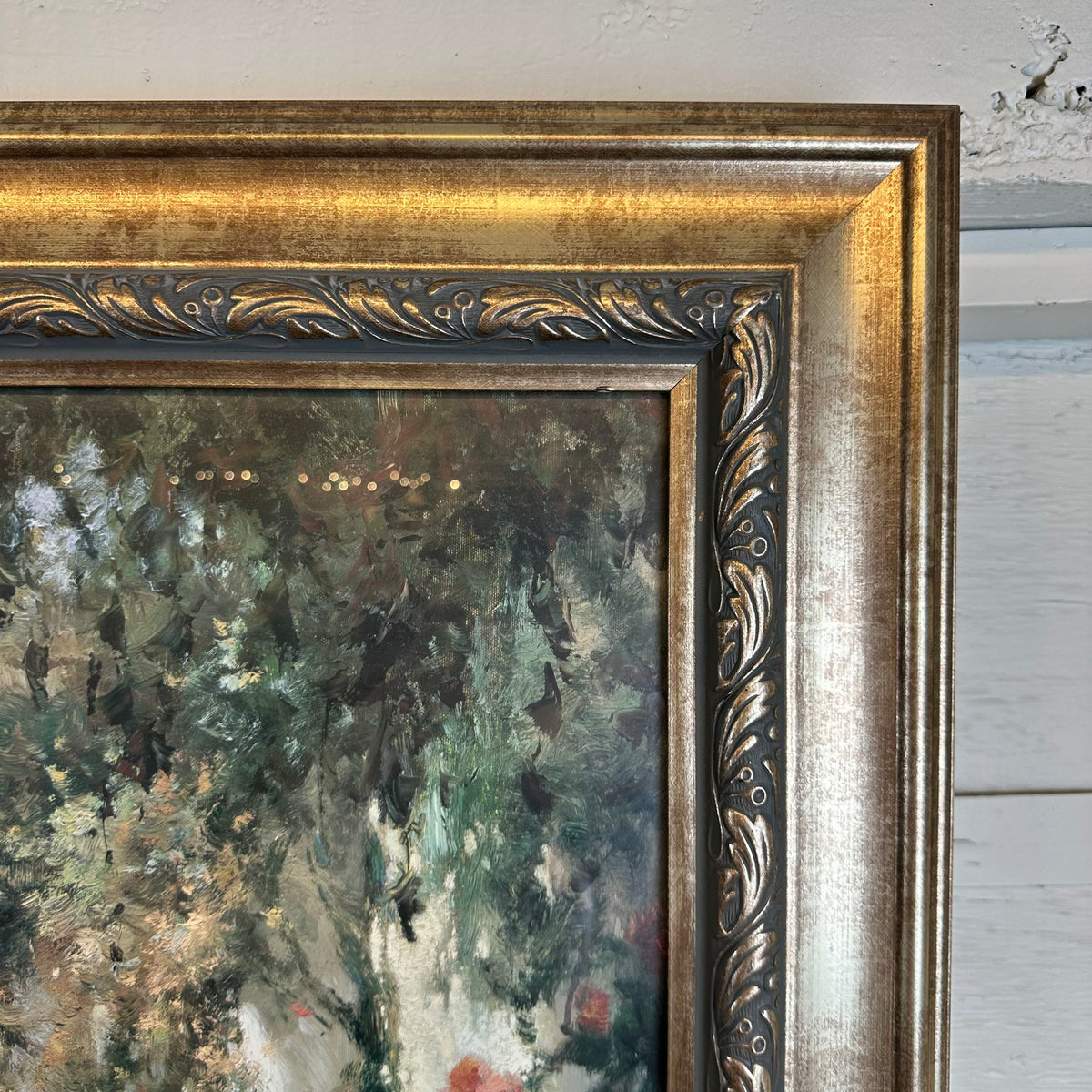 Manor Garden Print /w Ornate Frame ART