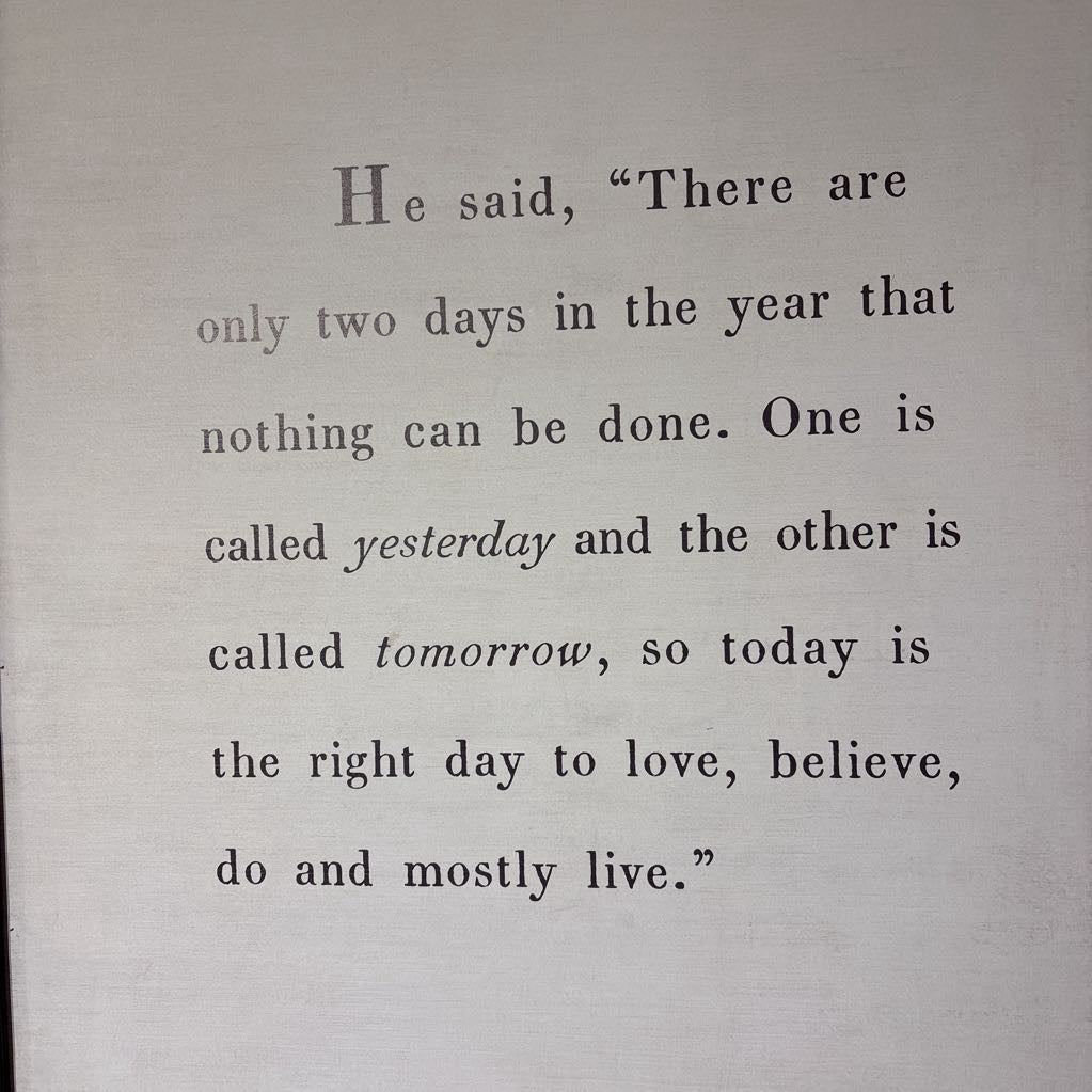 Dalai Lama Quote on Wood