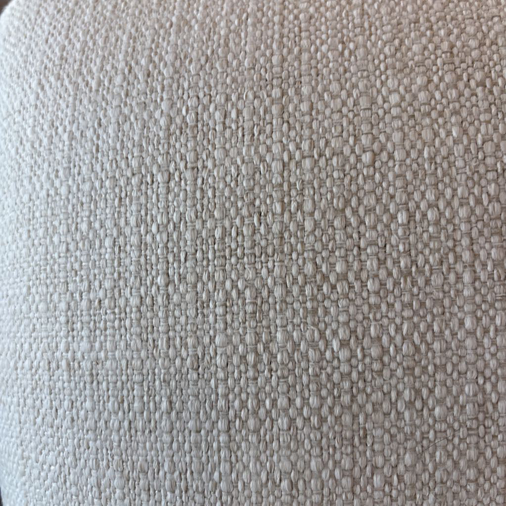 White Upholstered Silver Studded RAF Sectional Rowe U SECTIONALS RAF