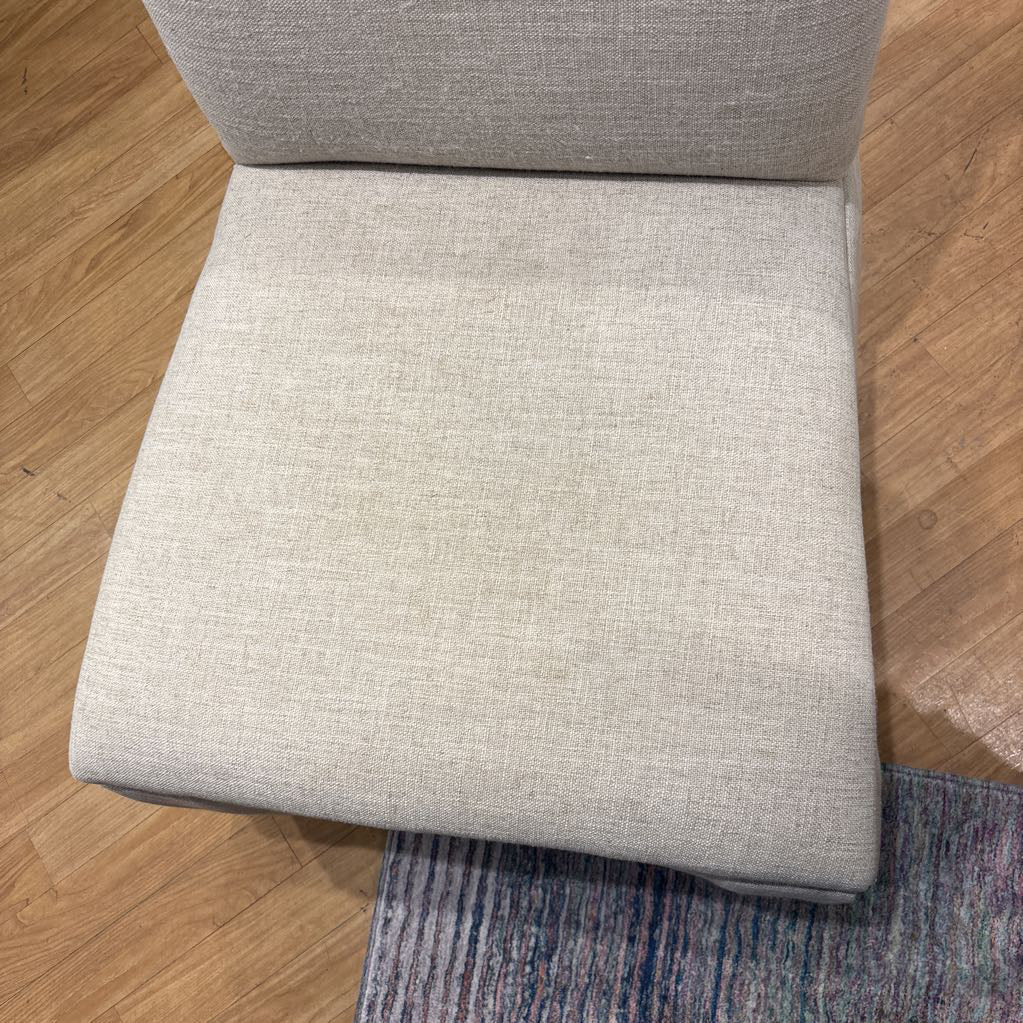 Beige Chair w/Skirt U ACCENT CHAIRS
