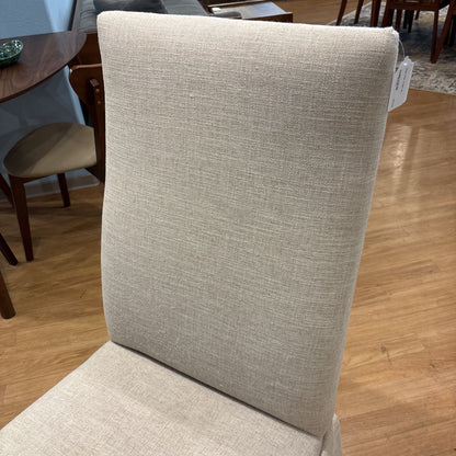 Beige Chair w/Skirt U ACCENT CHAIRS