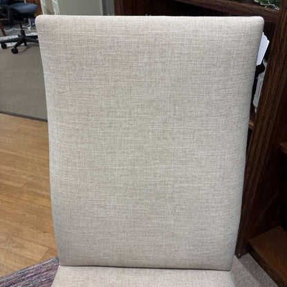 Beige Chair w/Skirt (AS IS) U ACCENT CHAIRS
