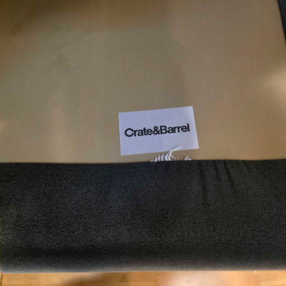 AS IS Crate & Barrel Grey Velvet Mega Double Chaise Corner Sectional