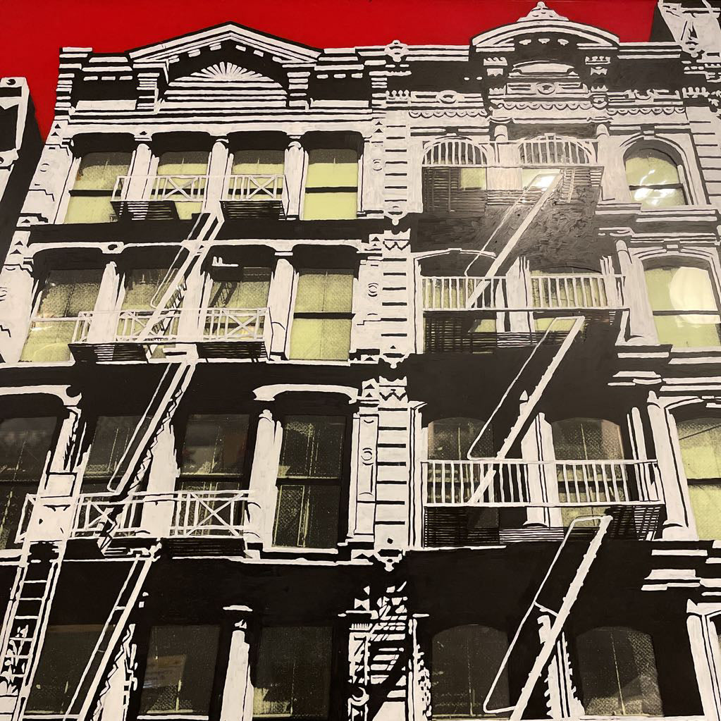 NYC Reverse Painted Window #1 ART