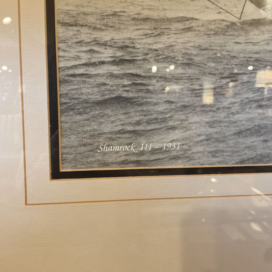 Large Framed Fanous Sailboat Bekan of Cowes ART