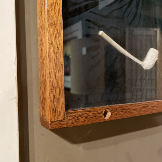 White Tobacco Pipes Display, Framed UNIQUE FINDS