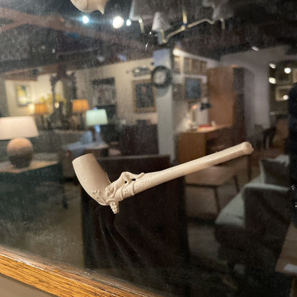 White Tobacco Pipes Display, Framed UNIQUE FINDS