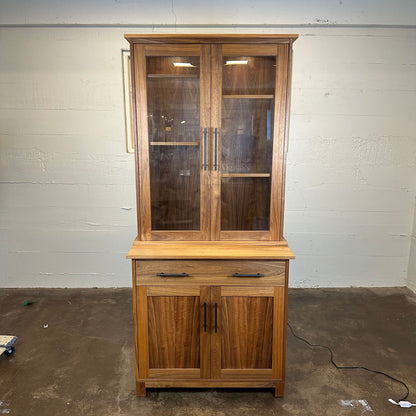 Tall 2 Door Solid Wood Hutch