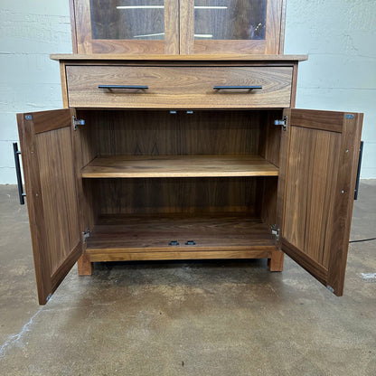 Tall 2 Door Solid Wood Hutch