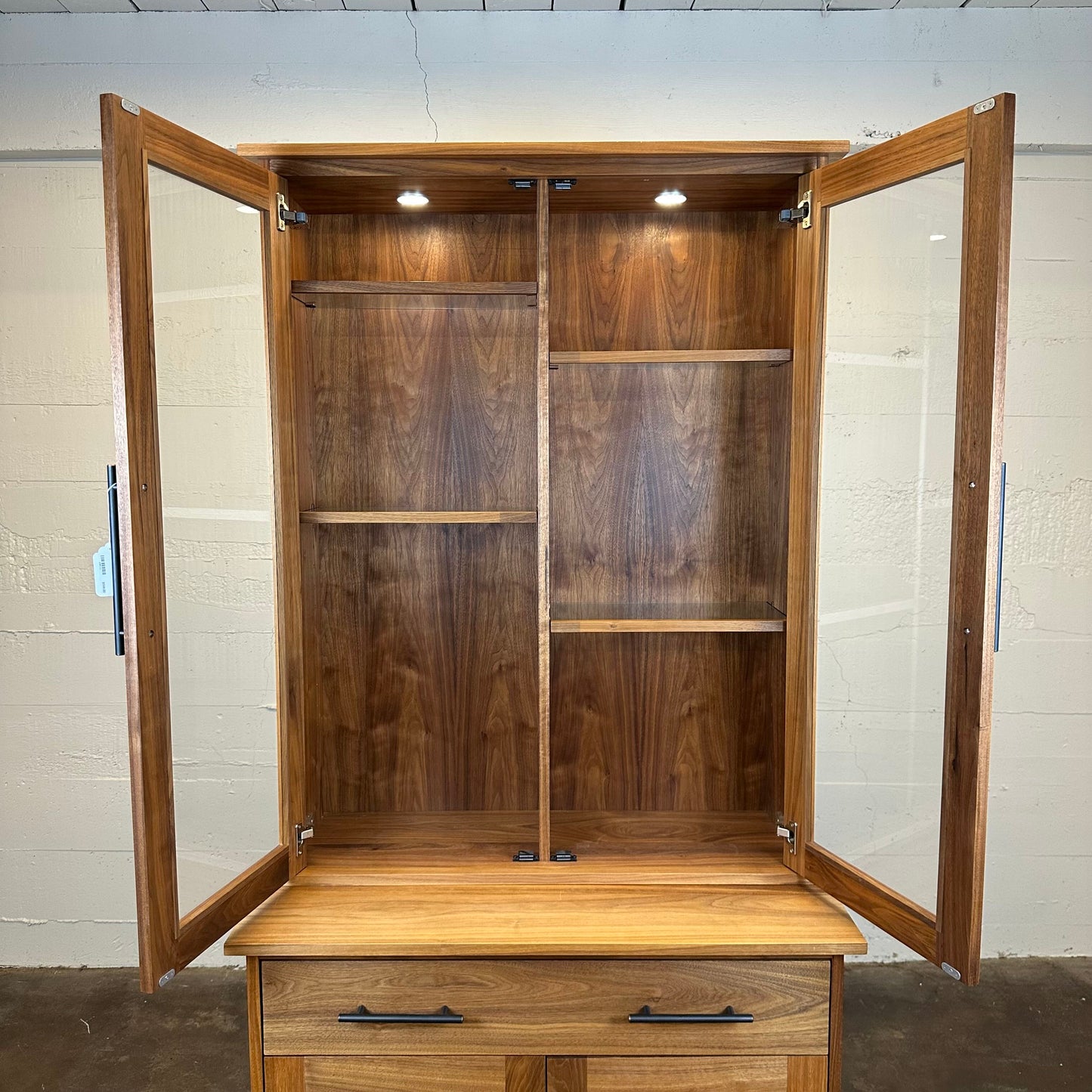 Tall 2 Door Solid Wood Hutch