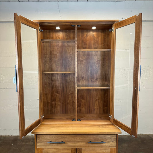 Tall 2 Door Solid Wood Hutch C CABINETS