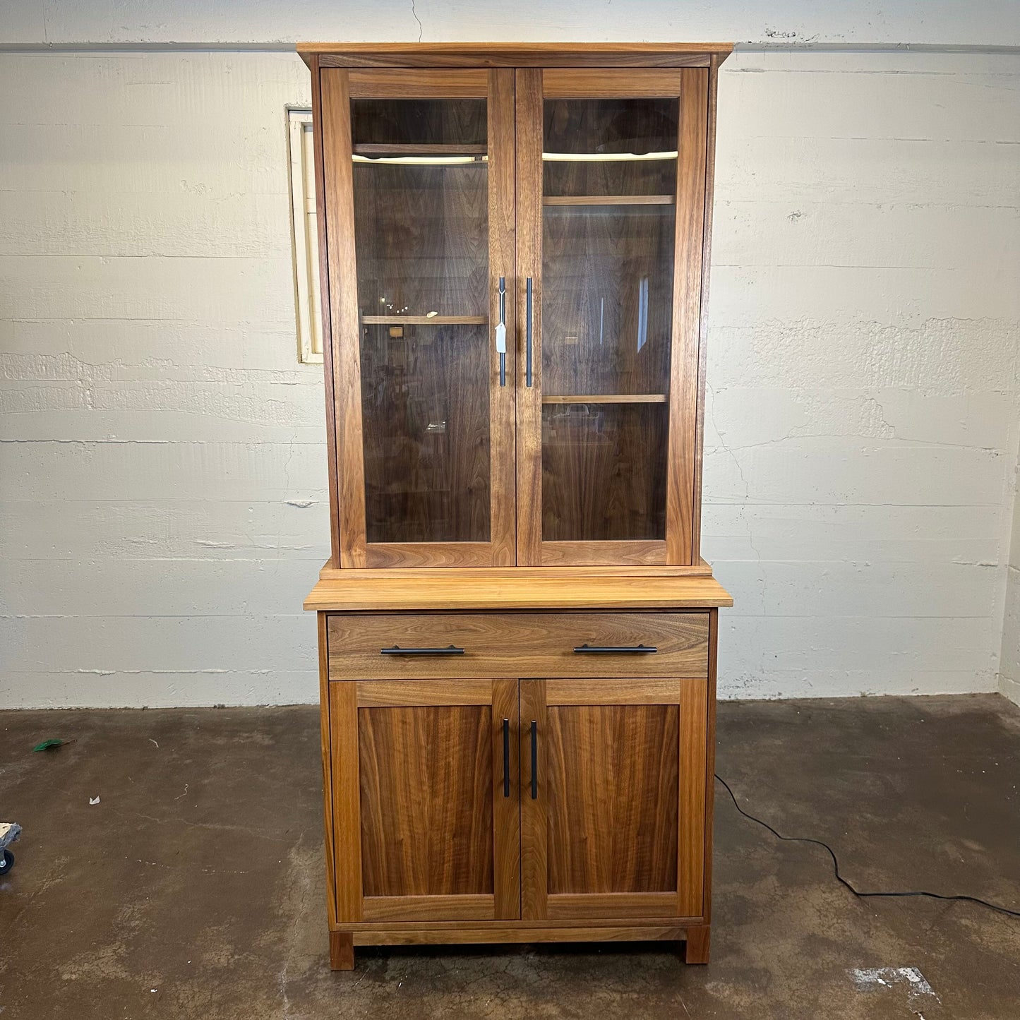 Tall 2 Door Solid Wood Hutch