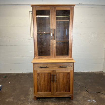 Tall 2 Door Solid Wood Hutch