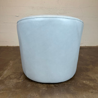 Taupe Leather Swivel Chair