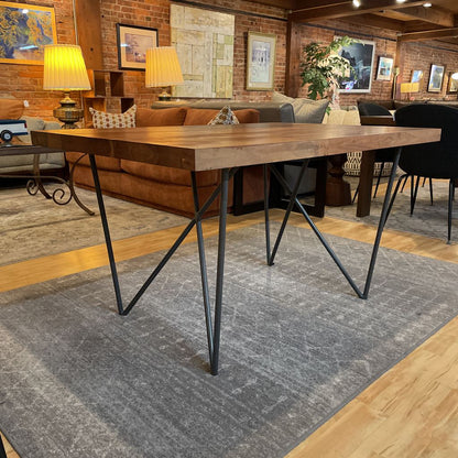 CB2 Rectangular Acacia Dining Table w/ Hairpin Legs C DINING TABLES