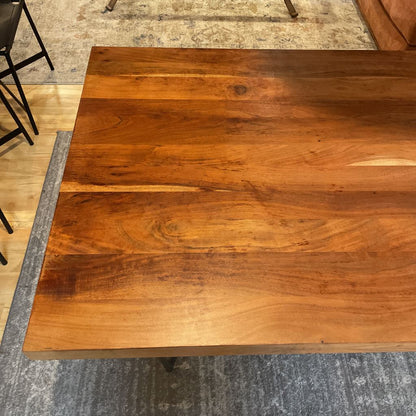 CB2 Rectangular Acacia Dining Table w/ Hairpin Legs C DINING TABLES