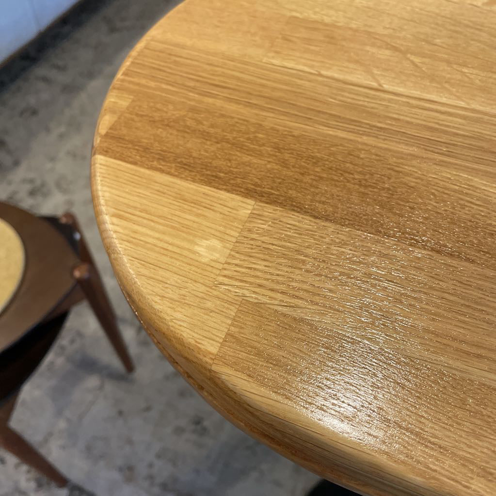 Metal + Blonde Wood Scaffolding Leg Bar Table